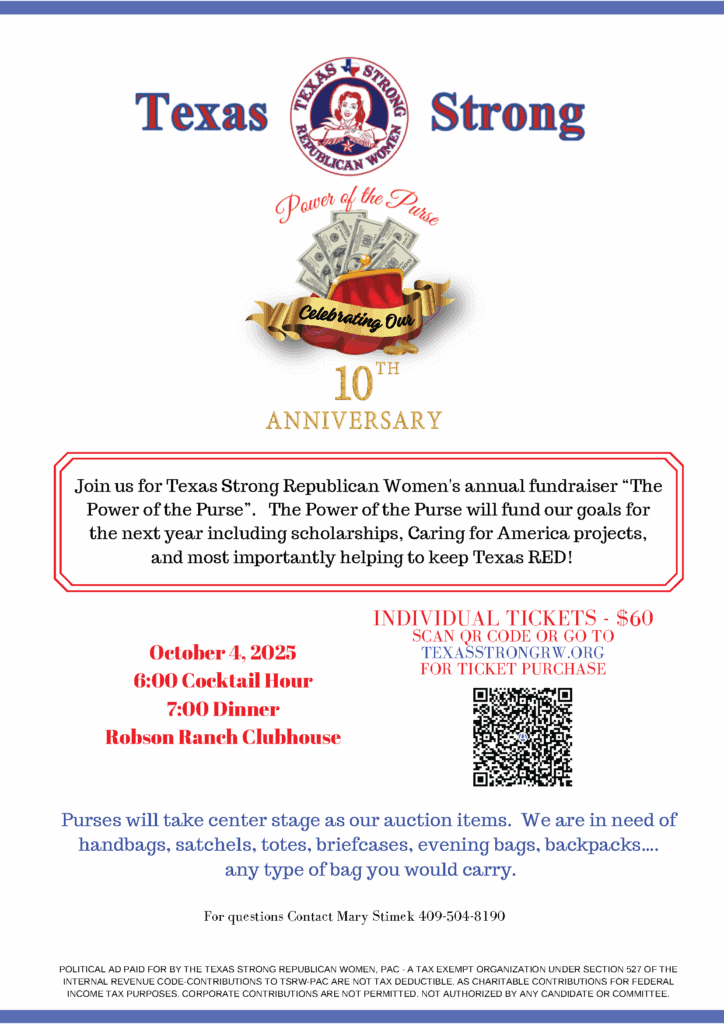 Power of the Purse, Republican Women, Republican, Texas Republican